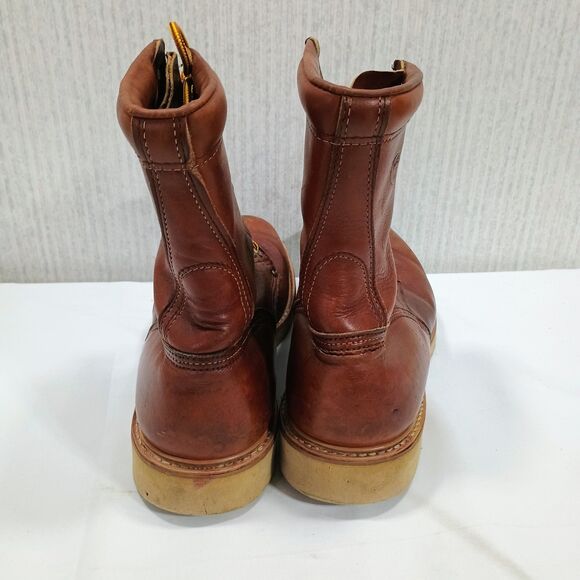 Men’s Work Boots USA Made Goodyear Welt Brown Leather Oil Resistant 8–8.5... main image 9